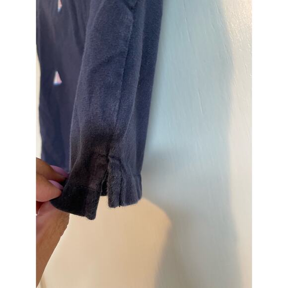 Janie and Jack blue polo shirt sailboats collared buttons short sleeve 18 -24 m - Picture 3 of 5